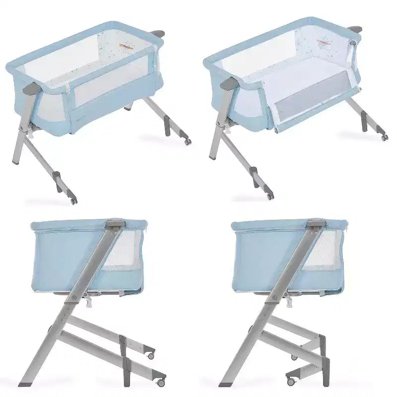 Moïse et Cododo - Bleu : Hauteur réglable, Se plie pour faciliter le transport, Cadre en métal