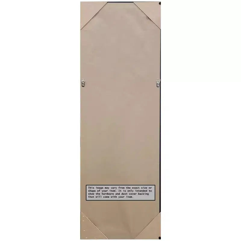 Miroir de porte étroit 45,7 cm x 132 cm, corps entier, noir aspect épave, non biseauté