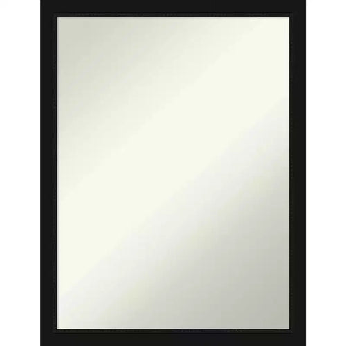 20" x 26" Non-Beveled Avon Black Narrow Wall Mirror - Amanti Art