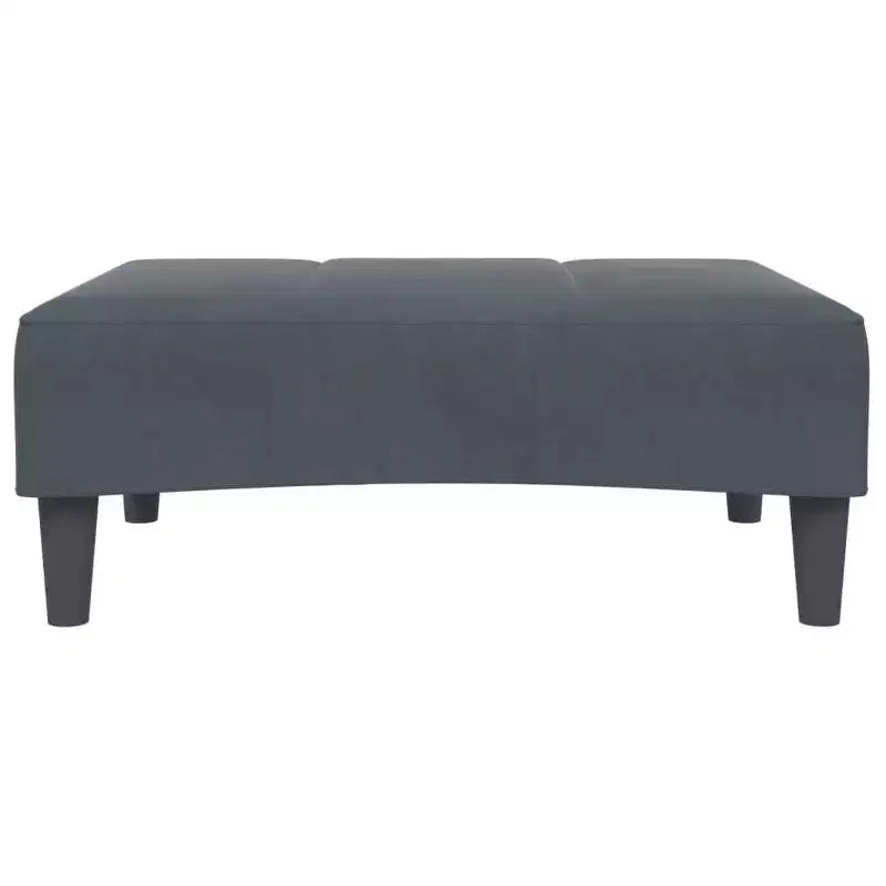Canapé-lit velours gris foncé, bois, plastique convertible standard