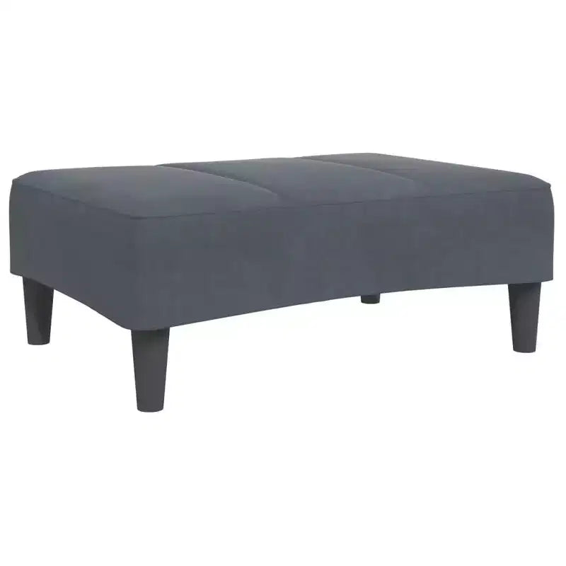Canapé-lit velours gris foncé, bois, plastique convertible standard