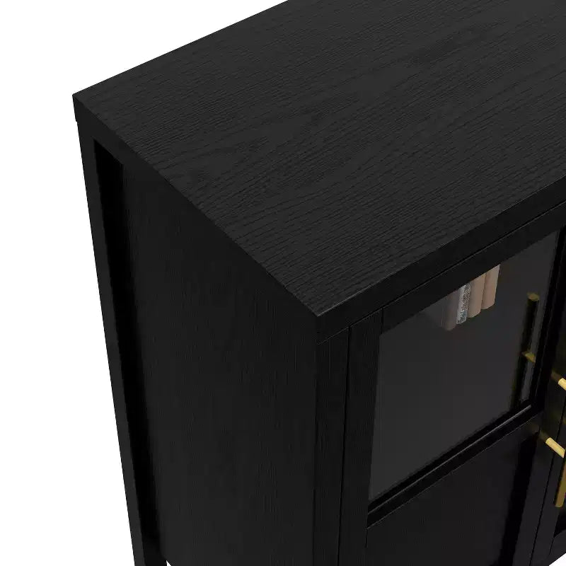 55.12 Grand Buffet avec Rangement, Buffet avec Portes Vitrées