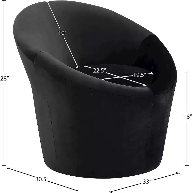 Fauteuil d'appoint en velours