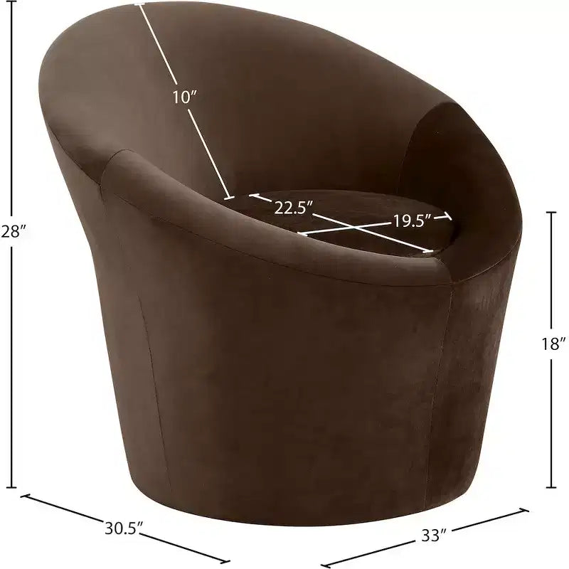 Fauteuil d'appoint en velours