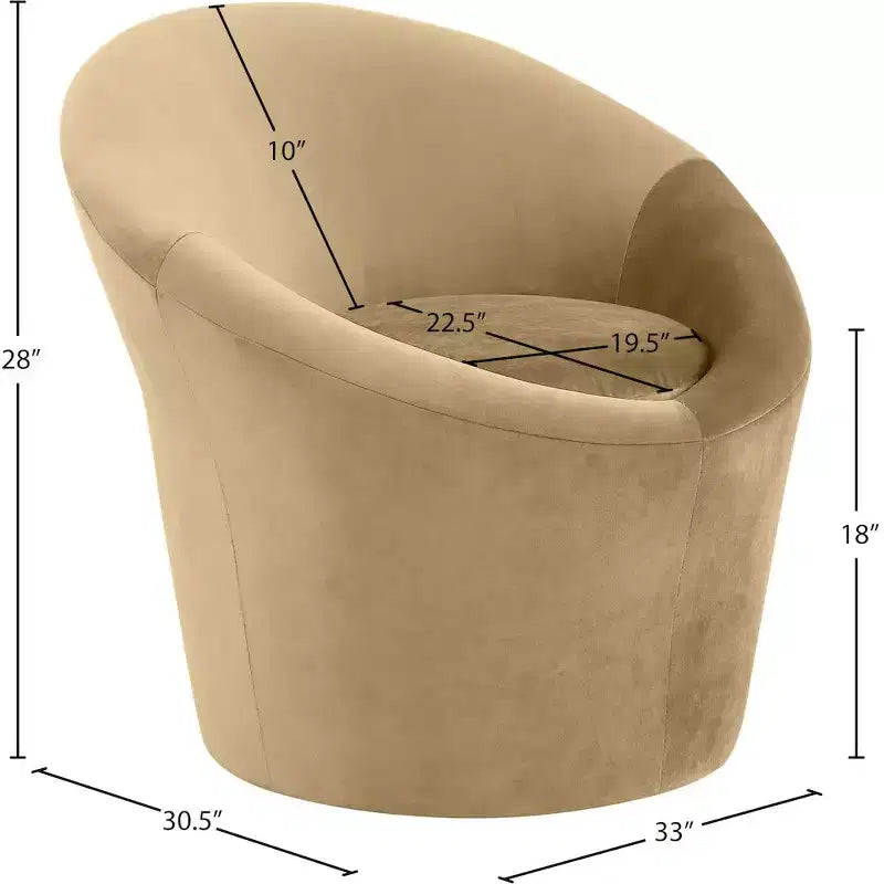 Fauteuil d'appoint en velours