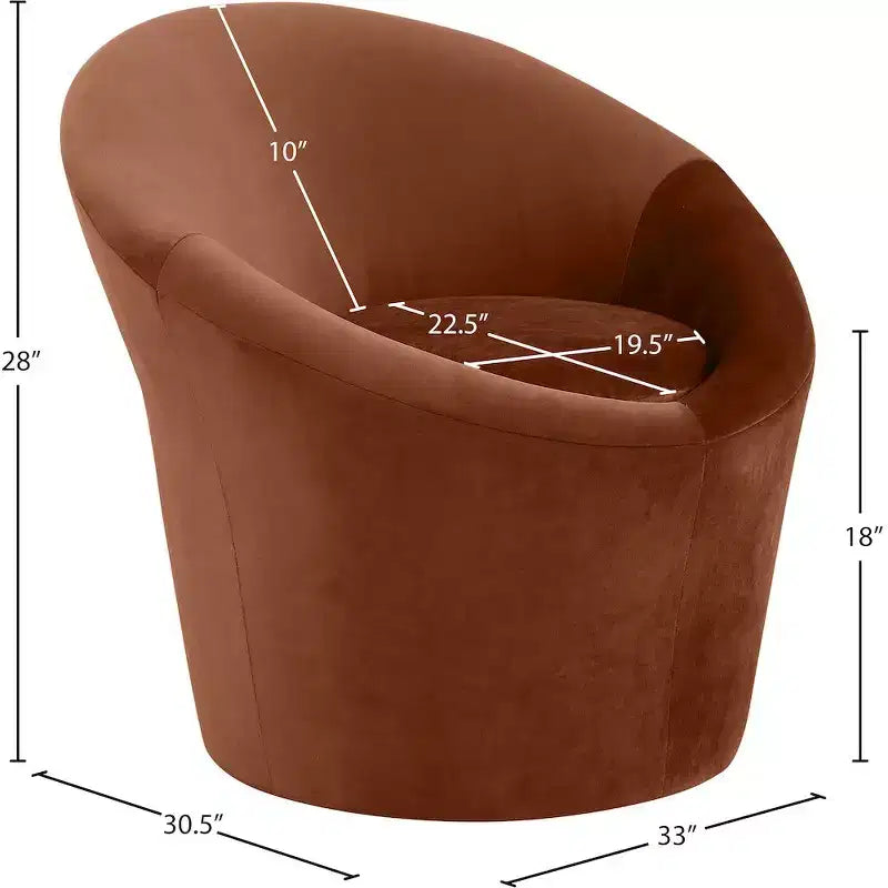 Fauteuil d'appoint en velours