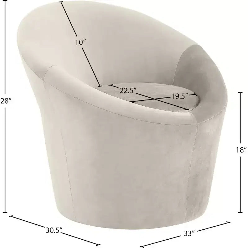 Fauteuil d'appoint en velours