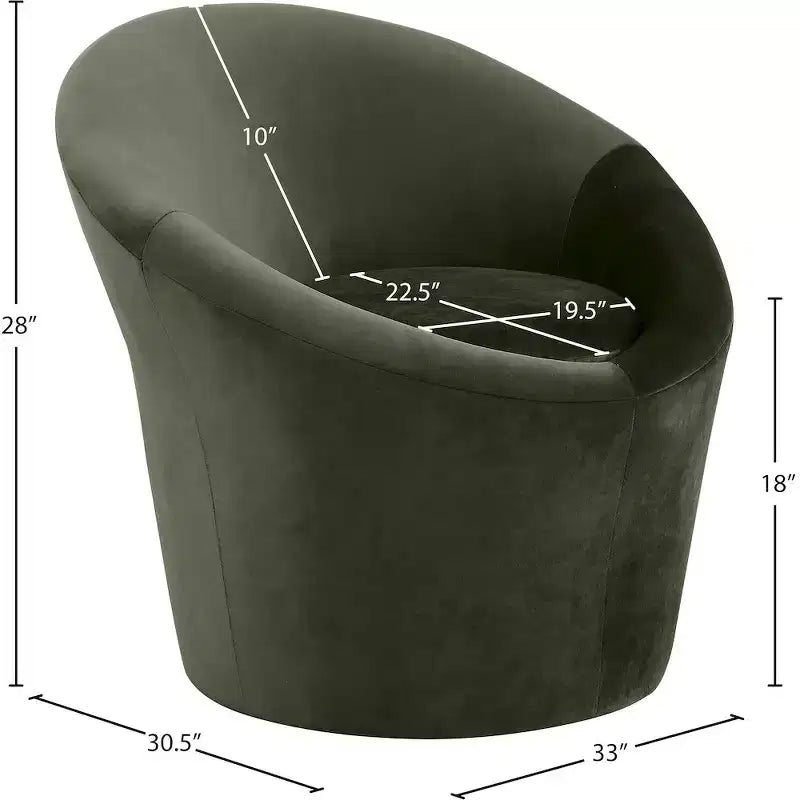 Fauteuil d'appoint en velours