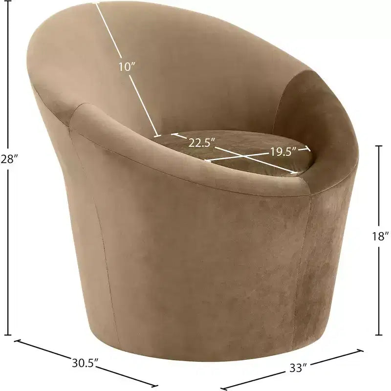 Fauteuil d'appoint en velours