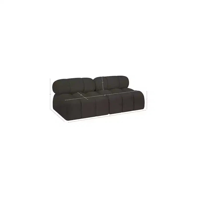 Canapé modulable en tissu