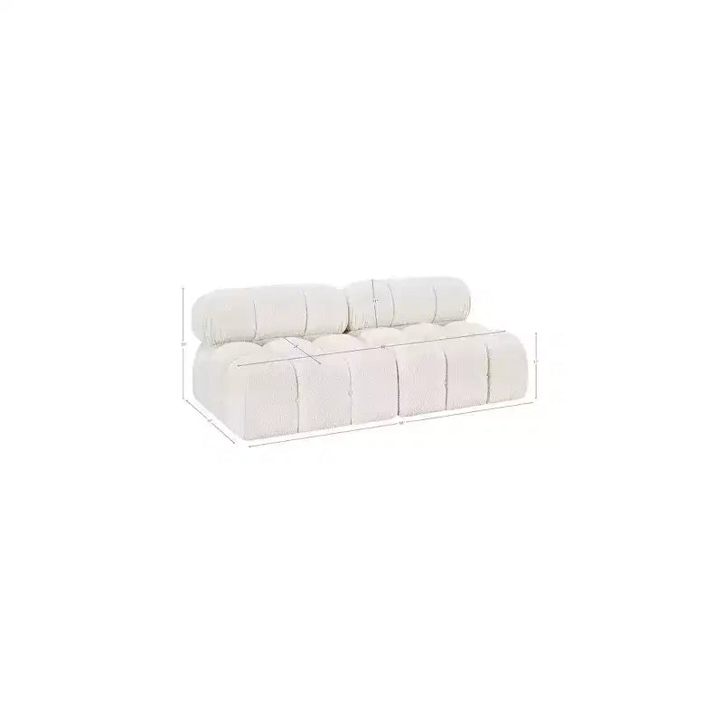 Canapé modulable en tissu