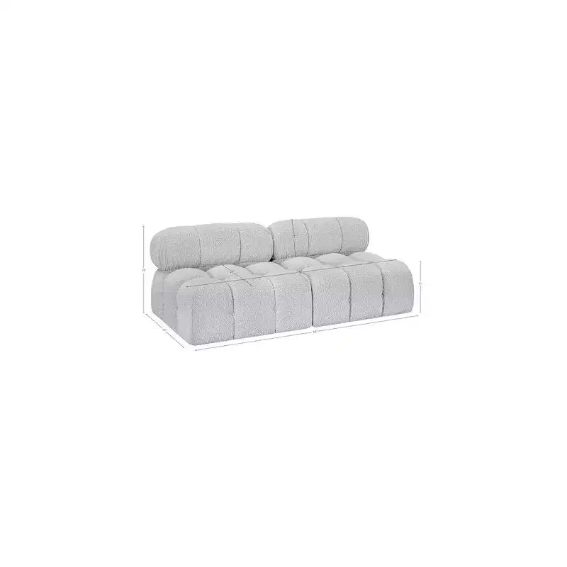 Canapé modulable en tissu