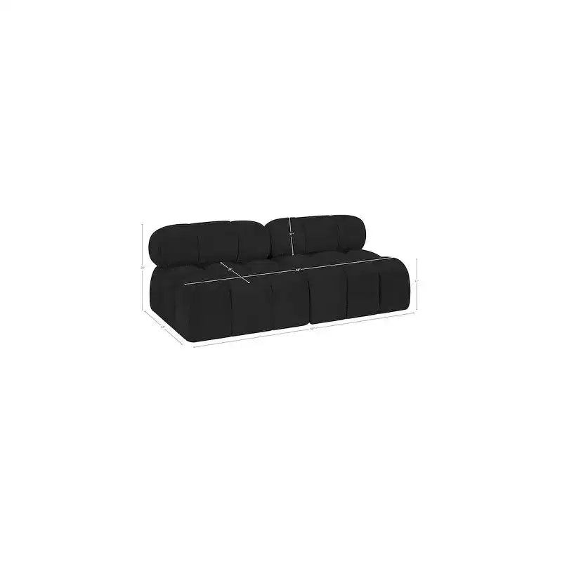 Canapé modulable en tissu