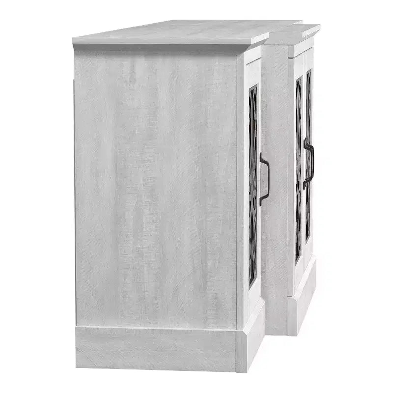 Buffet accent 4 portes larges – Chêne gris poussiéreux