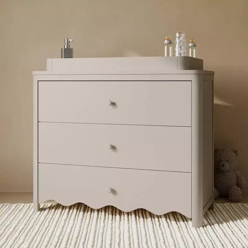 Commode 3 tiroirs Casablanca avec plateau à langer amovible