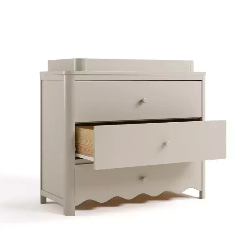Commode 3 tiroirs Casablanca avec plateau à langer amovible