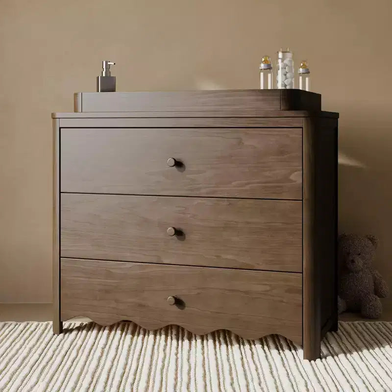 Commode 3 tiroirs Casablanca avec plateau à langer amovible