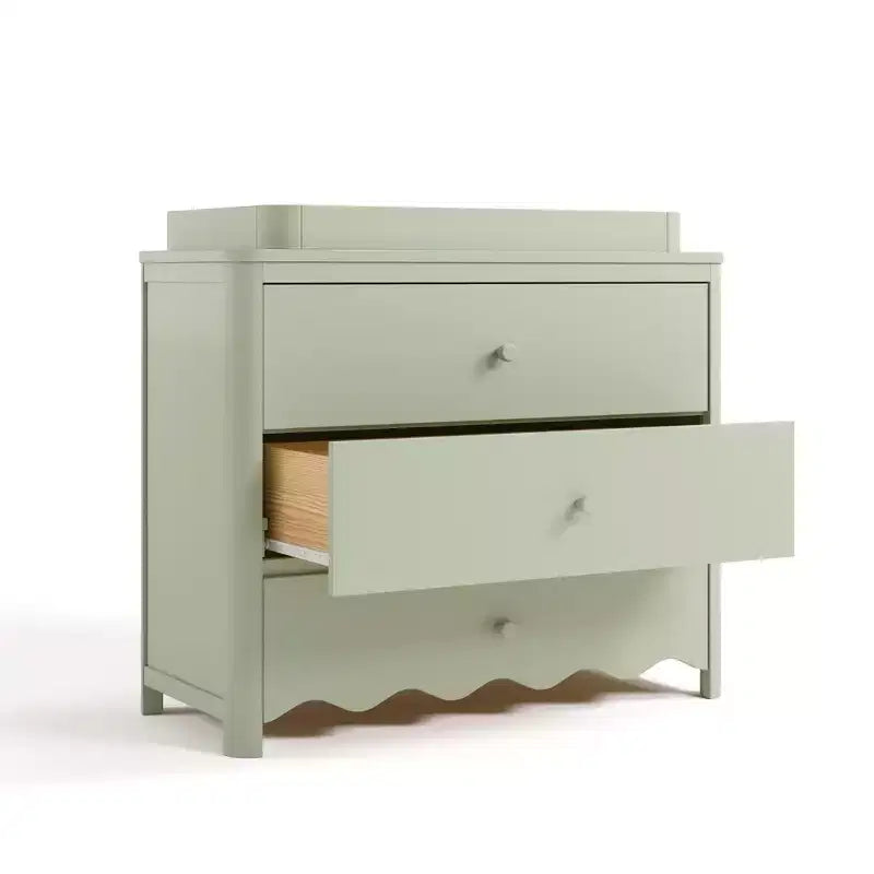 Commode 3 tiroirs Casablanca avec plateau à langer amovible