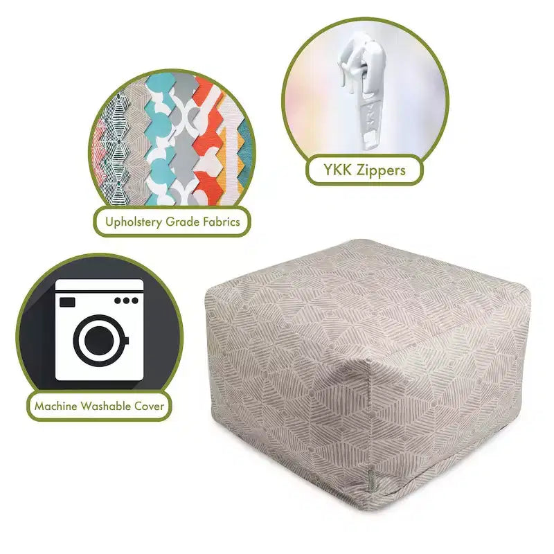 Pouf Ottoman Charlie Beige