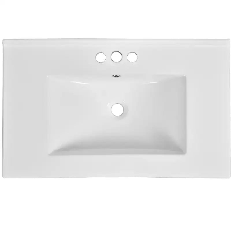 Meuble-lavabo de salle de bain de 30 po avec évier, meuble de rangement de salle de bain avec tiroirs, meuble-lavabo simple avec portes à fermeture douce