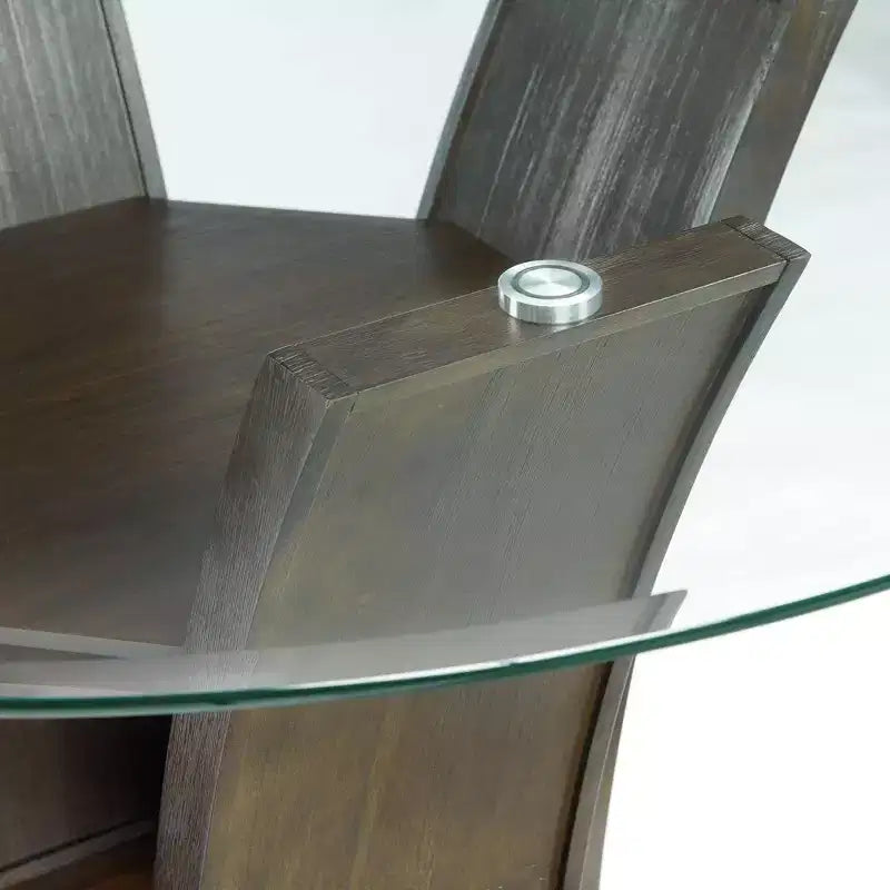 Table à manger ronde hauteur standard Noyer - Picket House Furnishings