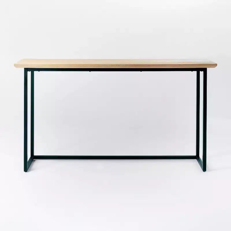 Console en matériaux mélangés marron pour entrée, 60 po de large