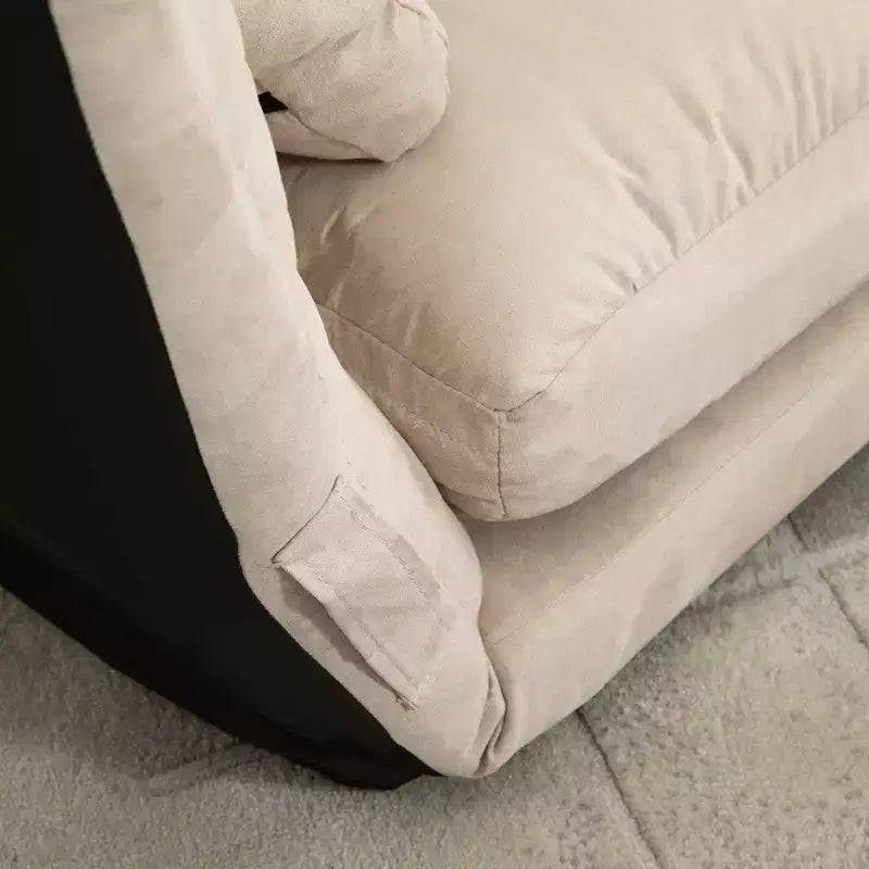 Fauteuil-lit convertible, Canapé-lit pliant, Chaise longue d'appoint avec 2 oreillers, Dossier et appuie-tête réglables