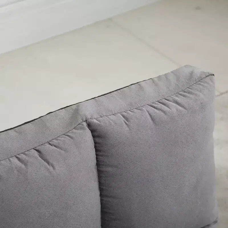 Fauteuil-lit convertible, Canapé-lit pliant, Chaise longue d'appoint avec 2 oreillers, Dossier et appuie-tête réglables