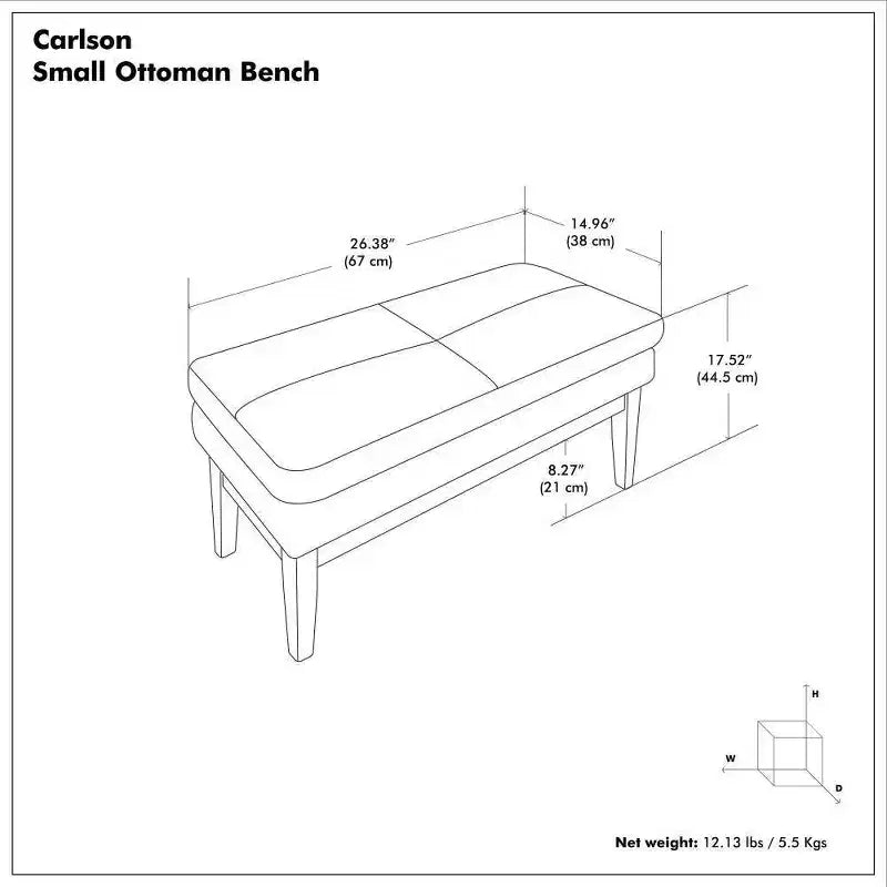 Petit banc ottoman