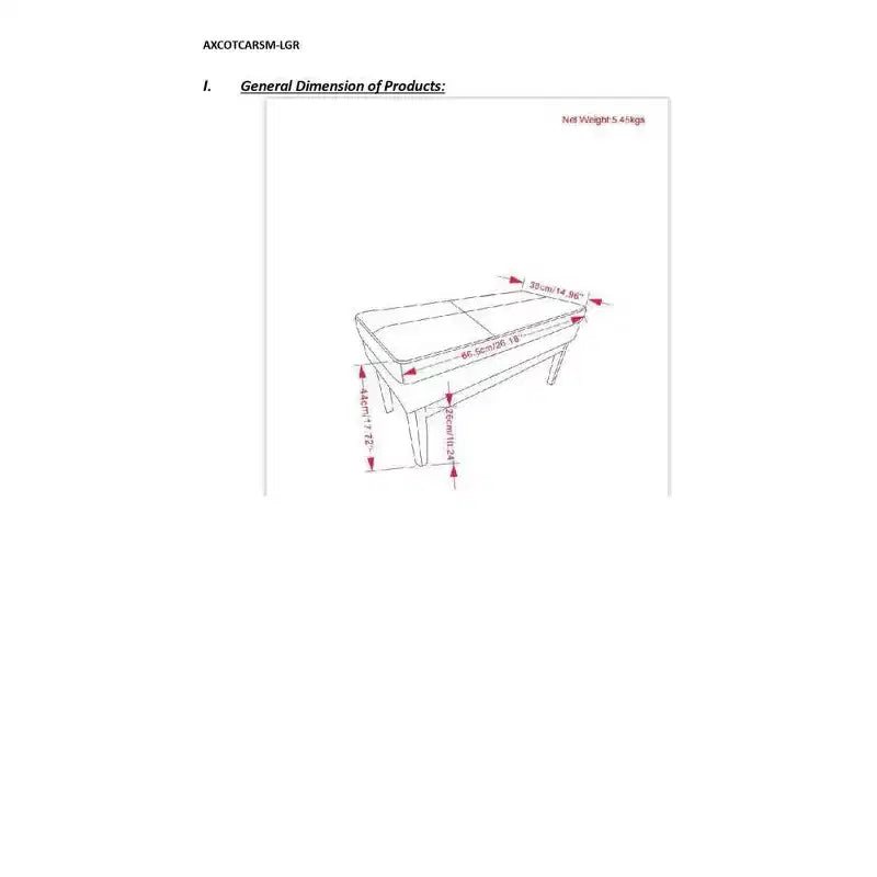 Petit banc ottoman
