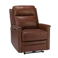 Fauteuil inclinable électrique en cuir véritable